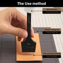 WUTA Sharp Head Replaceable Pricking Iron Removable Round Hole Punch Leather Craft Chisel DIY Leather Tools 2nd Generation (60 Pcs Chisel Head) — 7