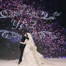 CODE FLORIST 1100 PCS Silk Rose Petals Wedding Flower Decoration (Light Purple) | Stacked 1100 pcs — 4