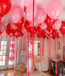 Pink Red Balloons Valentines Balloons 60pcs 12 Inch Red and Pink Latex Balloon for Birthday Valentines Bridal Shower Anniversary Party Decorations | Red Pink — 6