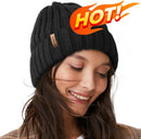 FURTALK Winter Hats for Women Fleece Lined Beanie Knit Chunky Womens Snow Cap - Black — 8