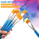 GACDR 1 Inch Flat Paint Brushes, 12 Bulk Acrylic Brushes for Watercolor | 1 inch 12 pieces — 3