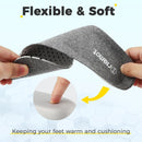 riemot Merino Wool Insoles for Women Breathable Honeycomb Shoe Inserts Comfortable Cushioning Replacement Innersoles Warm Sheepskin Insole for Winter Snow Boots Slippers Gray US8/ EU39 — 5