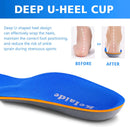 Kelaide Arch Support Insoles Relief Plantar Fasciitis, Comfort Orthotic Inserts