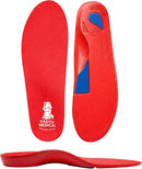 Vasyli Custom Full Length Insoles, Arch Support Shoe Inserts, L, Red — 1