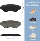 Comfowner 6 Pairs Heel Cushion Pads for Shoes Too Big, Shoe Grips Liners Heel Protectors for Loose Shoes, Heel Pain, Blisters and Rubbing, Anti Slip Shoe Filler Make Shoes Fit Tighter(Black) — 3