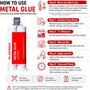 Metal Glue,2-Part High Strength Waterproof Heavy Duty Weld Adhesive 1.76oz — 7