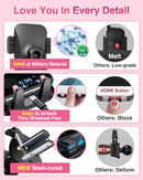 VANMASS【85+LBS Strongest Suction & Military-Grade Ultimate Car Phone Mount【Patent Safety Certs】 Cell Phone Holder for Dash Windshield Vent for iPhone 18 17 Pro Max Automobile Interior Sets, Ink Black | Light Pink photo 6