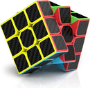 ROXENDA 3x3 Speed Cube, 3x3x3 QYTOYS Warrior S Speed Cube Stickerless Frosted Puzzle Magic Cube (Carbon Fiber) — 1
