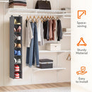 Lifewit 8 Section Hanging Shoe Storage Organizer for Closet Foldable, Gray — 4