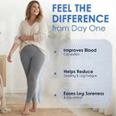 ABSOLUTE SUPPORT Women Compression Leggings 20-30mmHg, Gray, Large | Grey — 3