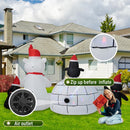 Christmas Inflatable Decoration, Sida-Earcy 10FT Polar Bear Snowball Igloo Lighted Blow Up Christmas Decorations Outdoor with Colorful Rotating LED Lights for Christmas Yard, Garden, Lawn — 7