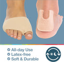 ZenToes Metatarsal Sleeves with Gel Cushions and Self-Adhesive U Shaped Felt Callus Pads - Bundle for Ball of Foot Care - Size Small, Beige 4