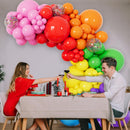 162 Pcs Colorful Rainbow Balloons Arch Kit, Diffrent Size Rainbow Balloon Garland, Globos De Colores for Party Decoration Birthday Party Supplies. | Multi — 7