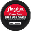 Angelus Perfect Stain Shoe Wax Polish, Professional Shoe Polish For Leather Shoes & Boots, 3 fl oz | Light Brown — 3