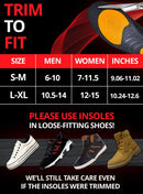 CRUVHEAL Work Boot Insoles Anti-Fatigue Shoe Inserts Low Arch (L-XL, Fire) - L-XL(Men 10.5-14 || Women 12-15) — 5