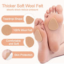 42 Count Metatarsal Felt Pads,1/4 Inch Thick Ball of Foot Cushions for Pain Relief 3