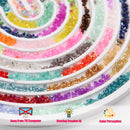 EuTengHao 19200Pcs Tube Beads Kit 3mm Glass Bugle Seed Beads for Jewelry Making Embroidery & Home Decor (32 Vibrant… — 5