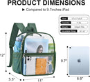 USPECLARE Clear Backpack for Stadium Approved 12×6×12 Transparent Bag | Forest Green | Small — 2