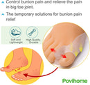 Povihome 8 Pack Bunion Cushion and Protector(1/2'' Thick), Bunion Pads, Bunion Corrector and Bunion Relief with Gel Shield, Treat Pain in Big Toe Joint, Realign Big Toe and Relieve Bunion Pain | Clear — 3