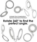 Aulumu G09 Magnetic Ring Grip | Omnidirectional Rotation | MagSafe Compatible | Aluminium Alloy Construction | Stable Dual-Sided Magnetic Attachment | Includes Handle Ring Phone Stand- Black photo 3