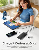 VEGER Portable Charger for iPhone, Power Bank Built in Cables and Wall Plug photo 3