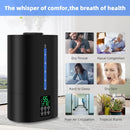 Coolfiqu 6L Warm & Cool Mist Humidifiers for Bedroom,Large Room,Plants