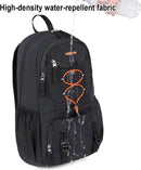 Nerlion 35L Hiking Backpack Travel Backpack for Men Women Camping Waterproof Outdoor Hiking Daypack Lightweight Backpack Black Orange — 5
