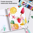 Ohuhu Adult Coloring Book Markers 60 Colors Dual Tip Water-Based-Maui-White | 1 Count (Pack of 60) | White Pen | Elegant Gift Box — 6
