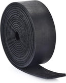 Leather Strap, 1 Inch Wide Flat Genuine Leather Strips for Crafts | Black — 2