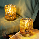 Battery Operated Table Lamp Timer, Small Cordless Lamps Decorative, 2 Amber — 2