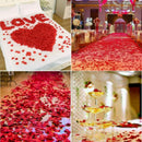 CODE FLORIST 2200 PCS Dark-Red Silk Rose Petals for Romantic Night,Wedding,Proposal Anniversary Flower Decorations | Red-black | 2 Inch — 7