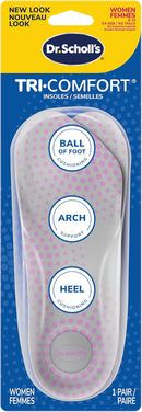 Dr. Scholl's Dr. Scholl's Tri-Comfort Insoles, Women's Sizes 6-10 — 1