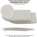 Felt Heel Pads Cushion 1/4" with Adhesive for Pain Relief - 2 Pairs — 2