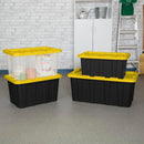 Sterilite Industrial Storage Tote with Lids for Garage, 27 Gallon, 12-Pack — 8