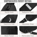 Pritent Crossbody Bags for Women Men Trendy Sling Bag Backpack Casual Chest Bag with Convertible Shoulder Strap | Medium | Black — 5