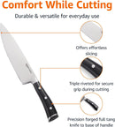 Amazon Basics Classic 8-inch Full Tang High Carbon Stainless Steel Chef's…