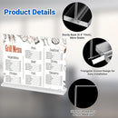 12 Pack Acrylic Sign Holder 11 x 8.5 Horizontal, Double-Sided Clear Sign Holder Plastic Stands for Display, T Shape Acrylic Table Sign Stands for Office Store Restaurants Wedding Party Decoration | Horizontal 12 Pack 11x8.5 — 7