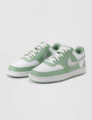 Nike Women's Court Vision Low Shoes - Steam/Metallic Silver/White — 5