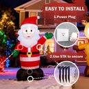 TYBEEU 4ft Inflatable Santa Claus with LEDs, 30s-Auto Blow Up — 4