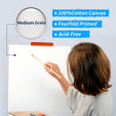 Pre Stretched Canvas 18x24 2 Pack Large Stretched Canvases for Painting Four fold Acrylic Titanium Priming Blank Canvas Boards for Painting — 3