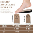 2 Pack Heel Lifts, Adjustable Heel Lifts for Leg Length Discrepancy, Women Man Shoe Lift Pain Relief, Brown Heels Pads for Shoes(Medium) — 2