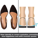 BraceAbility Medial & Lateral Heel Wedge Silicone Insoles (Pair) - Supination & Pronation Corrective Adhesive Shoe Inserts for Foot Alignment, Knock Knee Pain, Bow Legs, Osteoarthritis — 3