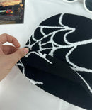 Pooyikoi Y2K Gothic Spider Pattern Wool Acrylic Knitted Hat Women Beanie Winter Warm Beanies Men Casual Skullies Outdoor — 3