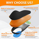 Work Boot Insoles for Standing All Day, High Arch Support Orthotic Shoe Inserts Relief Plantar Fasciitis, Flat Feet, Achilles Tendonitis - Women Men Walk Cloud Step Gel Insoles - L(Men's 9.5-10.5) — 3