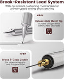 STAGEEK 0.9mm Mechanical Pencil, Drawing Pencil, with Eraser, 40 HB Leads | Brown — 4