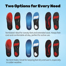 YCMM 1.4-Inch High Arch Orthotic Insoles 220+ lbs for Plantar Fasciitis Relief, Shock Absorbing All Day Standing Comfort Flat Feet Work Boot Shoe Inserts with Ventilation Holes for Men & Women - Black-no Ventilation Holes — 2