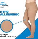 ABSOLUTE SUPPORT Womens Compression Tights 20-30mmHg for Varicose Veins - Compression Pantyhose with Open Toe for Women Venous Ulcers, Reticular Veins, Chronic Venous Insufficiency - Beige, Large — 4