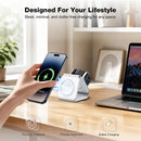 3 in 1 Wireless Charging Station for Apple,Foldable Magnetic Travel Charger photo 5