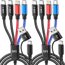 4 in 2 Multi Charging Cable, USBA/C Charging Cords for Multiple Devices 1