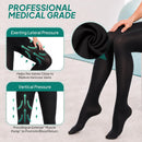 Compression Pantyhose for Women 20-30mmhg Closed Toe for Edema | Black | 3X-Large — 4
